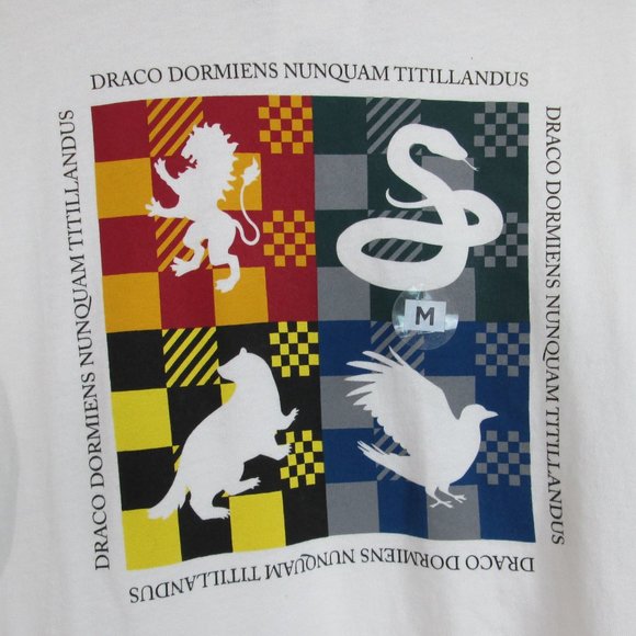 NWT Vans Harry Potter Hogwarts Houses White Long Sleeve Tee Shirt - Picture 4 of 6